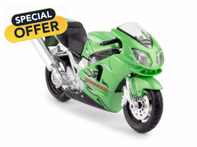 Maisto Kawasaki Ninja ZX-12R Green 1:18 Scale Motorcycle mai39332