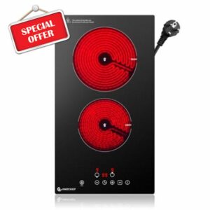 AMZCHEF Ceramic Hob 2 Zones
