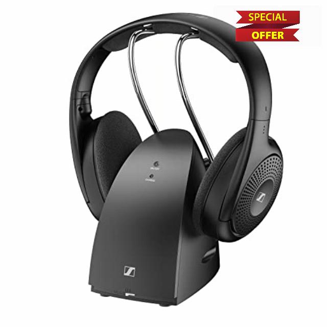 Sennheiser RS 120-W On-Ear Wireless Headphones for Crystal-Clear TV Listening with 3 Sound Modes