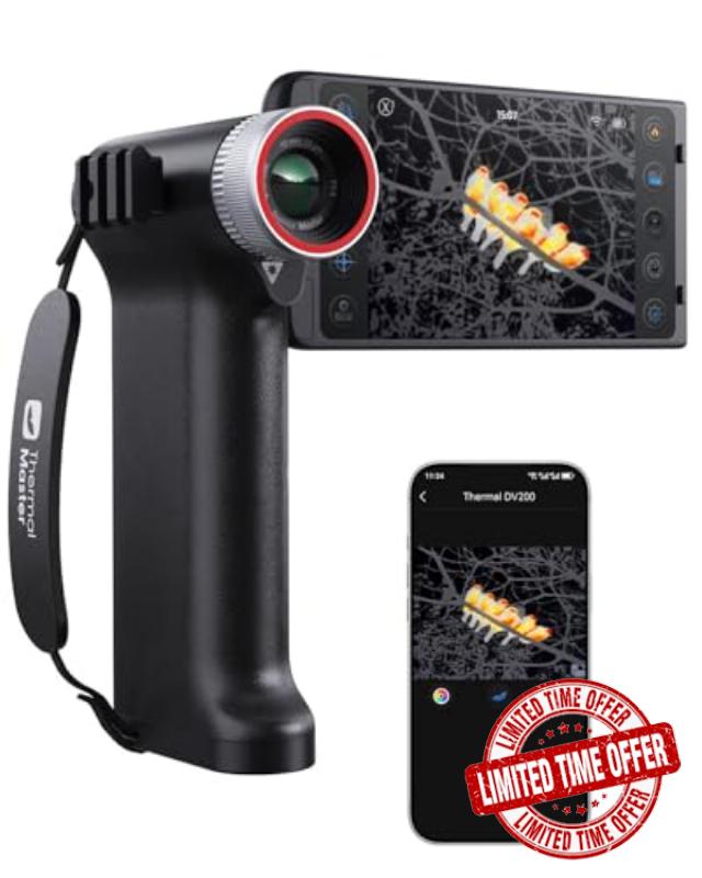 Thermal Camera for Birdwatching Super Resolution 512x384 Infrared Camera with 5" Rotatable HD Touchscreen