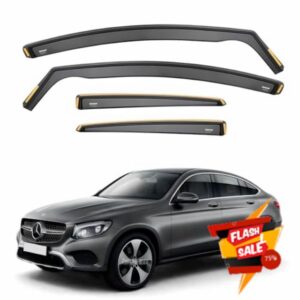 ISPEED Wind Deflectors For Mercedes GLC Coupe MK1 2016-2023 4pc Set | Keep Your Car Ventilated In Rain & Wind