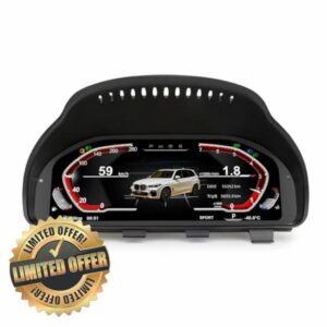 12.3 Inch LCD Display Digital Gauge Cluster for BMW 5/6/7 Series F10 F01 F06 X3 X4 X5 X6 Dashboard Player Speedometer Instrument 5 Theme Plug&Play Steering Wheel Control