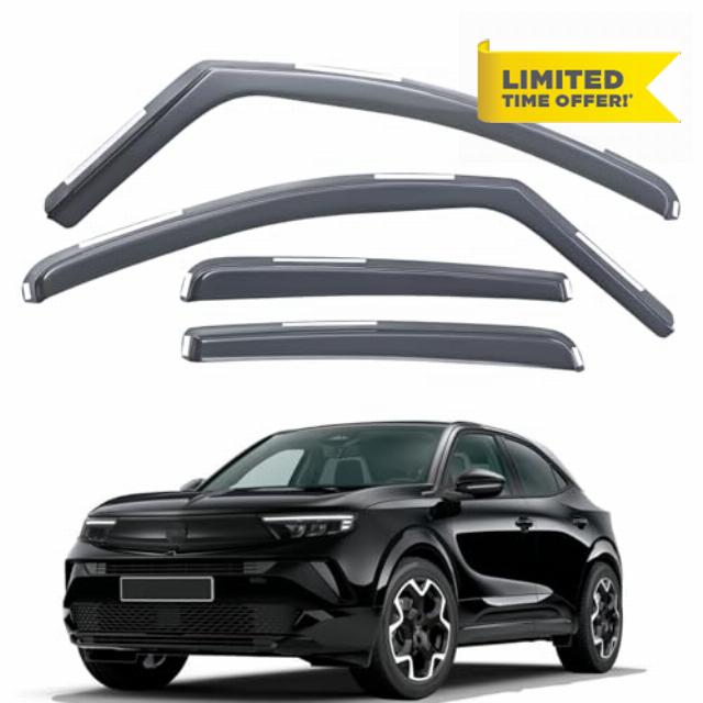 Wind Deflectors Compatible with Vauxhall Mokka MK1 2012-2020 5 Door SUV