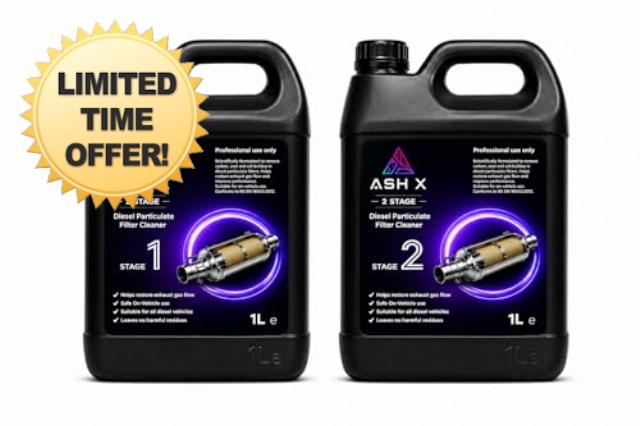 AshX 2 Stage DPF Cleaner 1L Kit