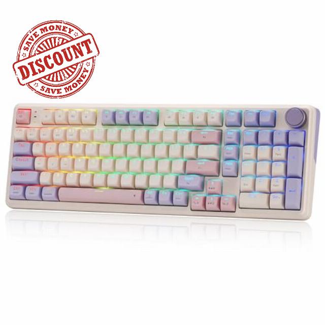 Redragon K768 PRO 100 Keys Wireless Gasket RGB Gaming Keyboard