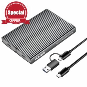 MAIWO Dual Bay M.2 PCIe NVMe SSD Enclosure