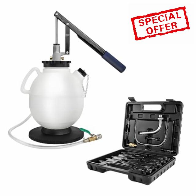 7.5L Manual Transmission Filling Pump Kit with 15 Adapters