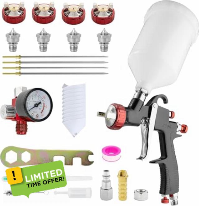 RRJ R500 LVLP Air Spray Gun