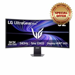 LG UltraGear evo G9 Gaming Monitor 52G930B-B : Ultrawide 5K2K 2160p VA Curved 52 Inch