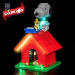Remote Control Led Light Set Compatible with Lego 21368 Peanuts: Snoopy's Doghouse (No Model)