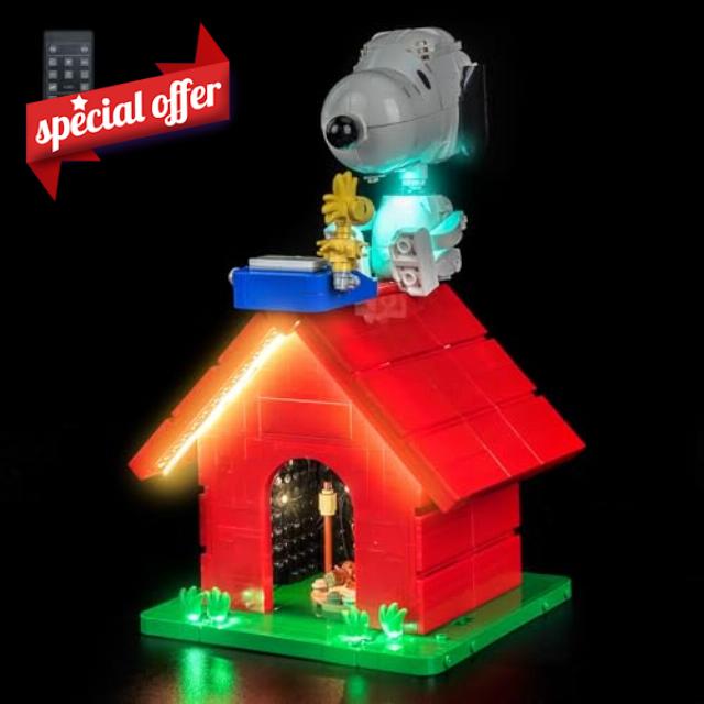 Remote Control Led Light Set Compatible with Lego 21368 Peanuts: Snoopy's Doghouse (No Model)