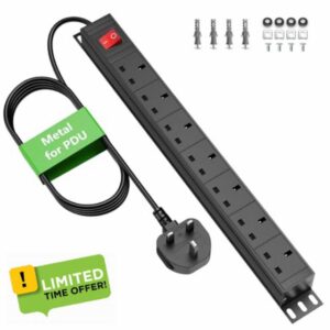 7 Way Extension Lead Surge Protection with Switch