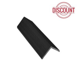 Tuda Grass Direct Composite Decking L/Angle Trim 3.6m – Colour Matched Premium Co-Extrusion Edging - Charcoal