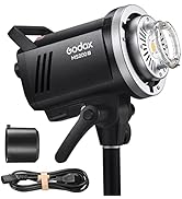Godox MS300V MS300-V Compact Studio Strobe Flash Light - 300W,GN58 0.1-1.8S Recycle Time,2.4G X S...