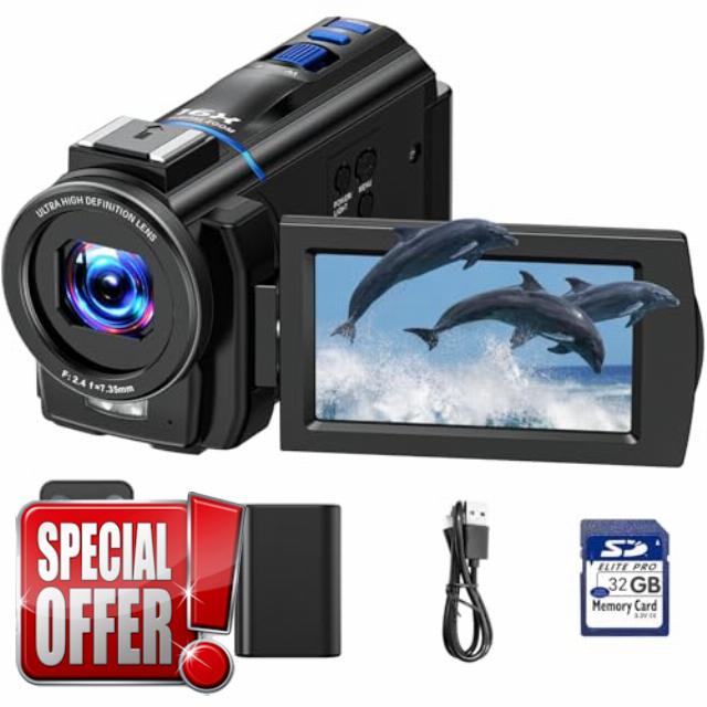 4K Camcorder Video Camera