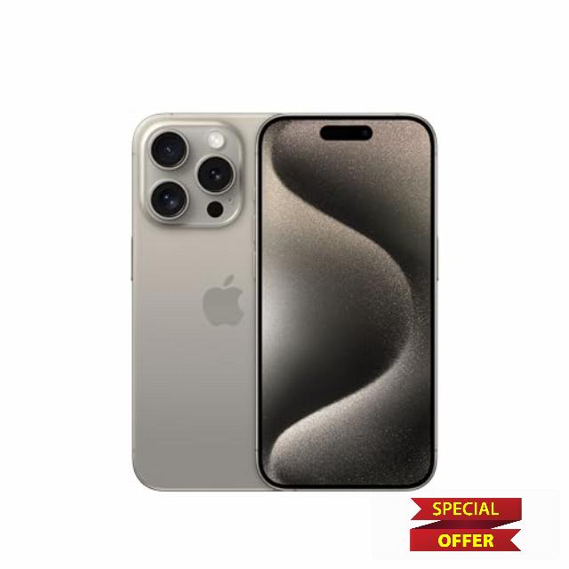 Apple iPhone 15 Pro (128 GB) - Natural Titanium (Renewed)