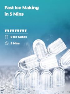 14KG Ice Cube Maker with Self-Cleaning Function