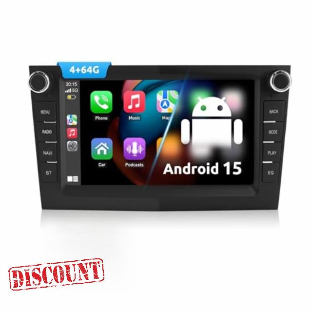 ESSGOO True 4+64G Android 15 Car Stereo For Vauxhall Opel Corsa C D Zafira B Astra G H with Wireless Carplay and Android Auto