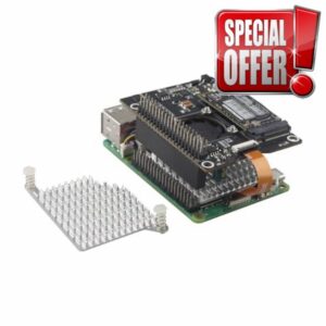 ZDE ZP583C PoE+ HAT PCIe to M.2 Key M NVMe SSD Adapter Board with PWM Cooling Fan Aluminum Alloy Heatsink Power Over Ethernet for Raspberry Pi 5 Support M.2 NVMe SSD 2230 2242
