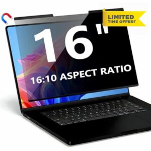 Magnetic Laptop Privacy Screen 16 Inch 16:10