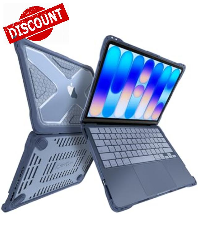 FINTIE Tuatara Case for MacBook Neo 13-inch (2026) A18 Pro Chip (Model A3404) - Shockproof Hard Shell Protective Cover with TPU Bumper