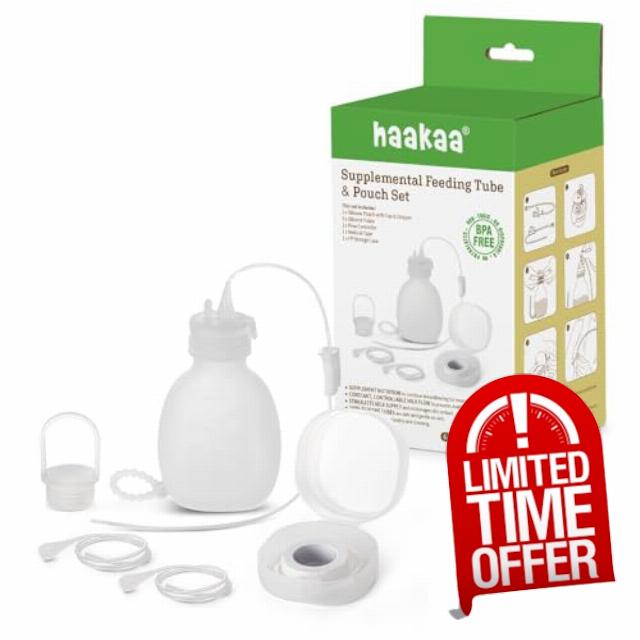 haakaa Supplemental Feeding Tube & Pouch Set