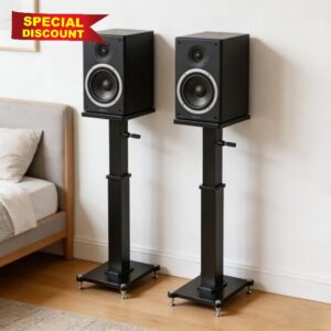 Height Adjustable Speaker Stands Pair