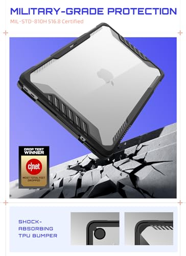Model A3404 (A18 Pro Chip) Heavy Duty Rugged Military-Grade Protection Anti-Scratch Hard Shell Protective Cover for MacBook Neo 13"