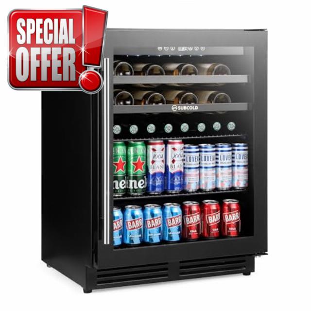 Subcold Integra60 Built-In 2in1 Wine Fridge – Integrated Undercounter Beverage & Wine