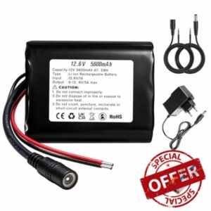12 V 5600 mAh lithium-ion battery