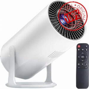 Projector 4K for Bedroom 2025 - Portable Projector Auto Keystone Mini Projector with WiFi Bluetooth Works with Mobile Phone