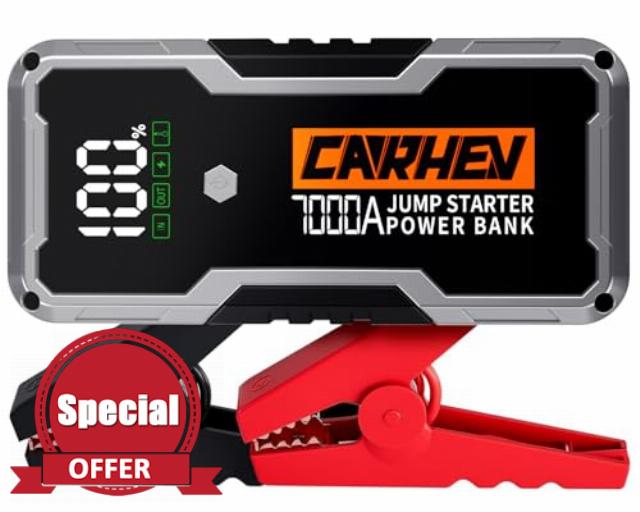 CARHEV 7000A Jump Starter Power Pack