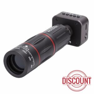 18X Telephoto Monocular Camera Portable Lightweight HD Photo and Video Recording for Birdwatching Hiking Sightseeing