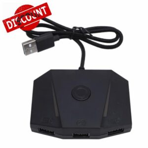Dioche Xim Adapter Xim Game Console Mouse and Keyboard Converter – APP Control Gaming Mouse Keyboard Adapter with RGB Light for X/S and