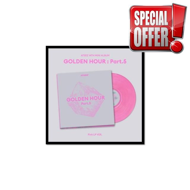 A.TEEZ ATEEZ GOLDEN HOUR : Part.5 [Pink LP Ver.] 14th Mini Album