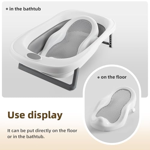 Foldable Bucket & Water Scoop - White & Grey