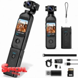 Vlogging Camera with 270° Rotating Lens