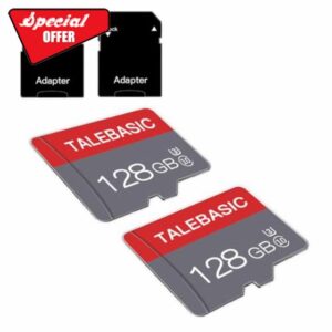 128GB Memory Card Class 10 Micro Memory Card with adapter Fast speed Memory Card for Tablet/Mobile Phone/Camera/Car Audio/Game Console(2 Pcs 128GB)