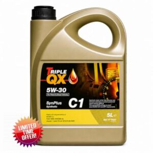 Triple QX SynPlus C1 5W-30 Fully Synthetic Engine Oil 5L Low SAPS Car Motor Oil ACEA C1 JASO DL-1