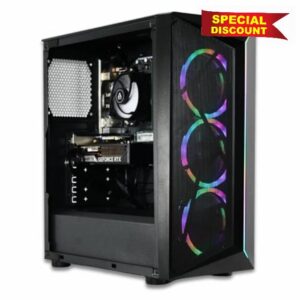 XUM CMP Gaming PC: Intel Core i7-12700 RTX 5060 8GB 32GB RAM 512GB NVMe SSD + 1TB HDD 700W PSU aRGB Lighting WiFi Windows 11 Home Desktop