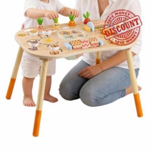 Wooden Activity Table For 1-3 Year Old