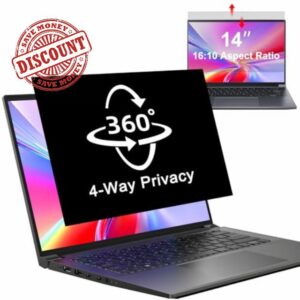 360° Laptop Privacy Screen Protector 14 Inch(16:10 Aspect Ratio)