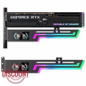 ARGB GPU Bracket with Temp Display Screen