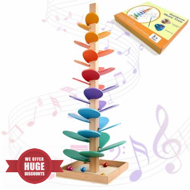 71cm Music Tree Wooden Marble Run