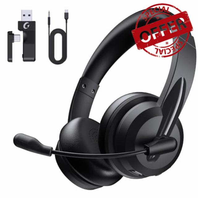syndesmos Wireless Headset with Microphone