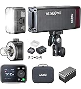 Godox SK400II-V SK400IIV 400W Studio Strobe Flash - Bowens Mount LED Modeling Lamp for Studio,Com...