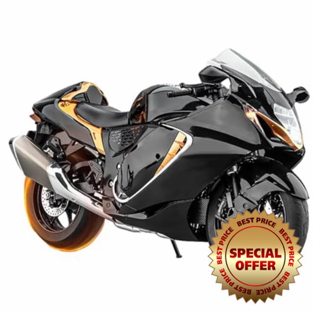 NULA 1/6 Alloy RC Motorcycle Model with Ignition Function Dynamic Spray Exhaust Engine Sound LED Lights Remote Control Racing Display Vehicle for RC Motorcycle Enthusiasts-Black