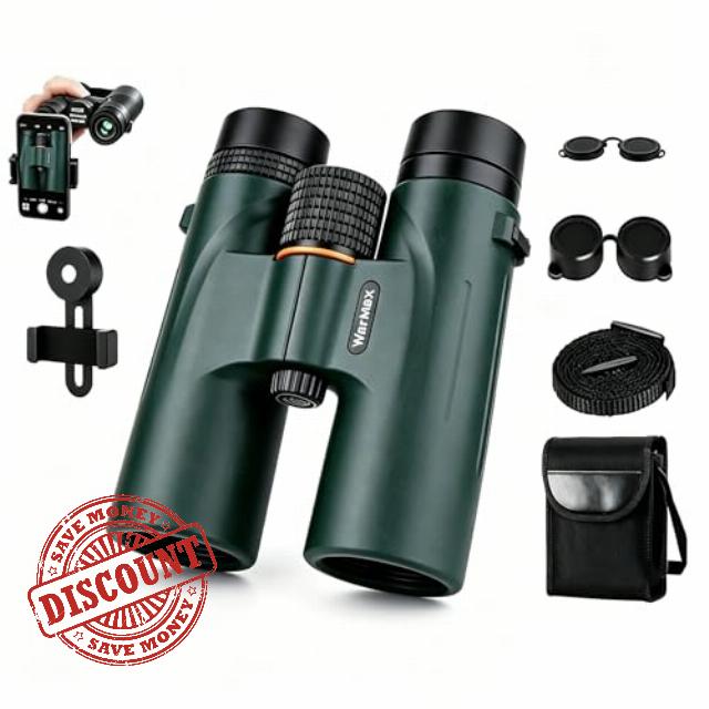 WarMax Binoculars 12x42 HD for Bird Watching