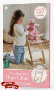 Dimples Wooden Doll High Chair