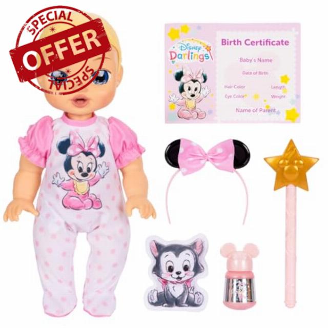 Disney Darlings Minnie Mouse Deluxe Feature Doll 13" / 33cm